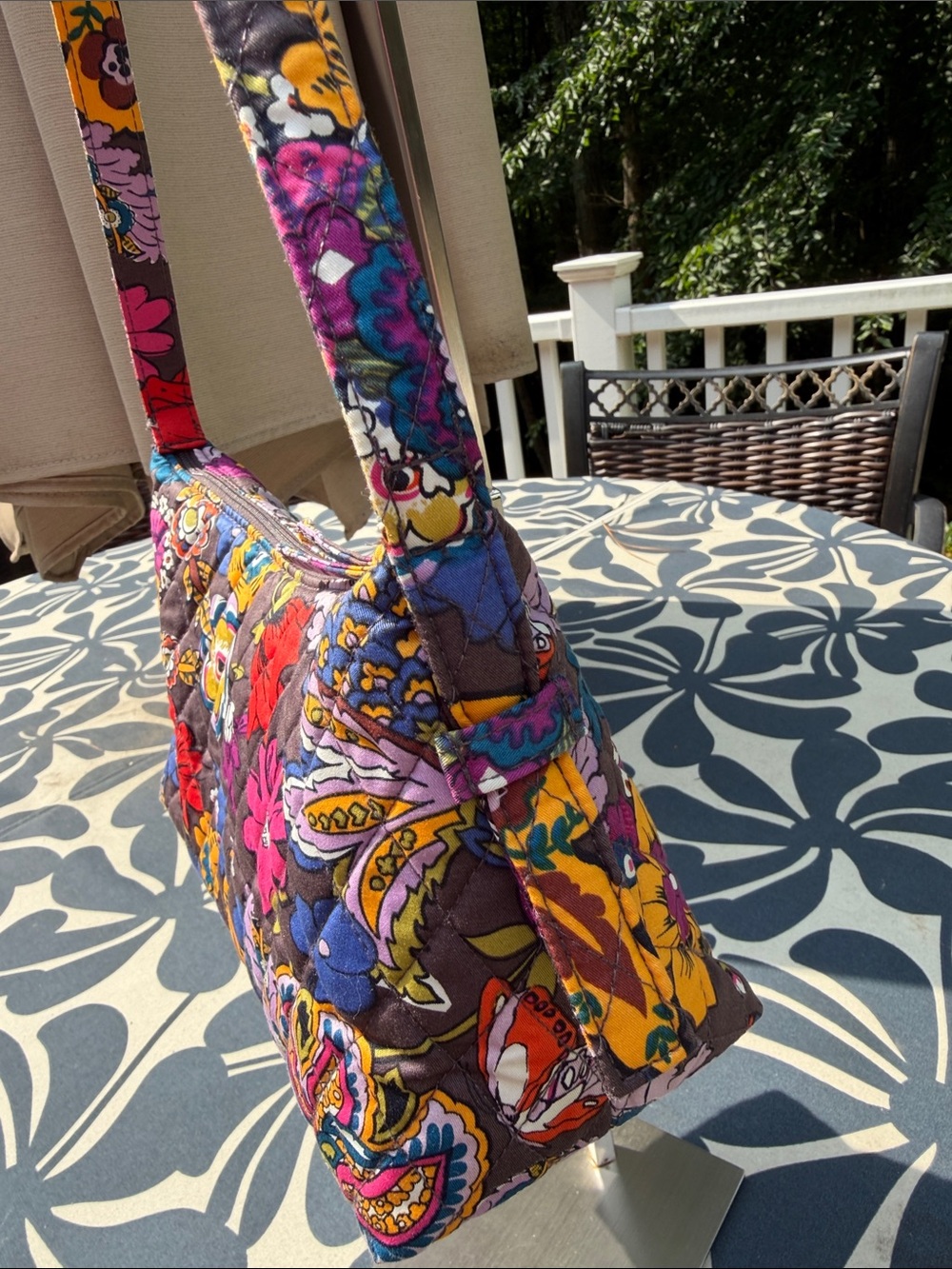 Vera Bradley Multicolor Floral Quilted Shoulder Bag - Picture 6 of 14